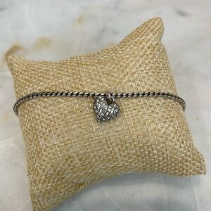 Brighton crystal heart anklet